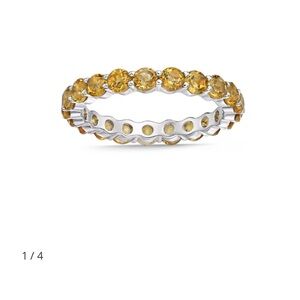 Citrine Gemstone Eternity Band